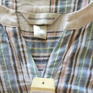 Christopher & Banks Multicolor Striped Blouse